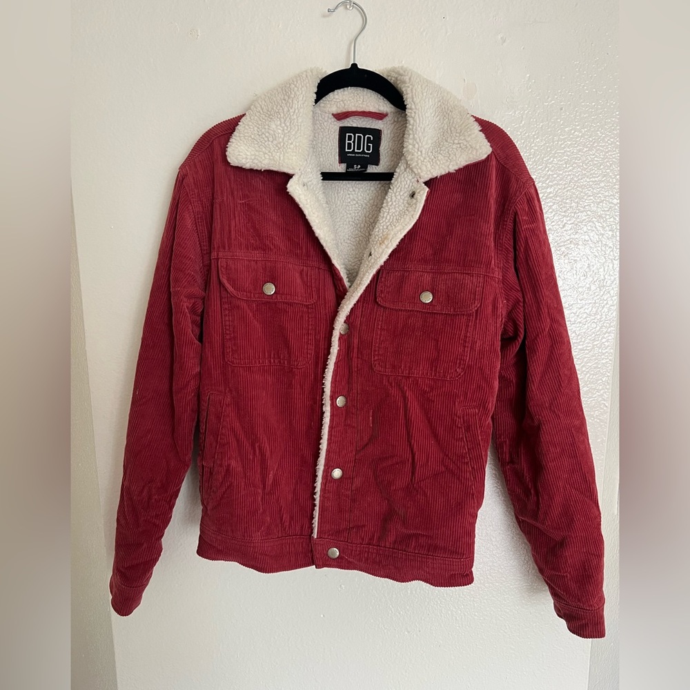 Corduroy fleece lined jacket